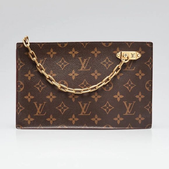 Louis Vuitton Monogram Canvas Legacy Chain Clutch Bag - Picture 1 of 9